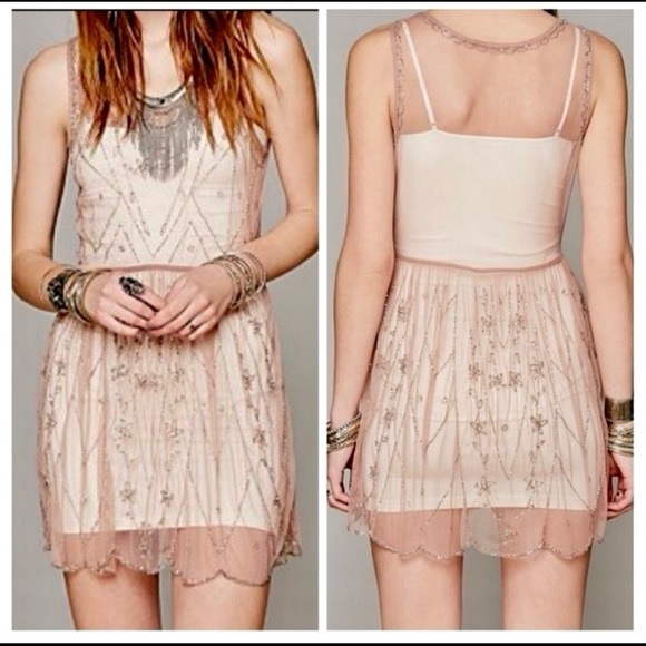 Free People Embellished Complete Mesh Dress - Picture 2 of 2
